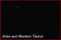 Photograph showing the constellation of Aries and the Western region of Taurus. Click for a full-size version (Copyright Martin J Powell, 2011)