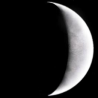 A crescent Venus sketched by Paul G Abel in September 2015. Click for a larger version (Image: Paul G Abel/ALPO-Japan)