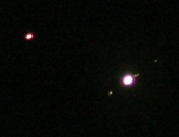 A conjunction between Jupiter and Mars on the morning of August 15th 2024 (Image: Martin J Powell)