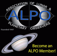 The ALPO is an international organization devoted to the study of the Sun, Moon, planets, asteroids, meteors & comets. The ALPO welcomes all individuals interested in lunar and planetary astronomy. Click to visit their website