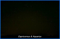 Photograph showing the constellations of Capricornus and Aquarius. Click for a full-size photo, 93 KB (Copyright Martin J Powell, 2005)