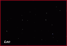 Photograph showing the constellation of Leo. Click for a full-size photo (Copyright Martin J Powell, 2005)