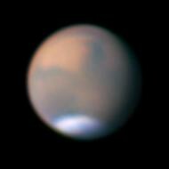 Mars imaged by Mark Lonsdale in April 2022 (Image: Mark Lonsdale/ALPO-Japan)