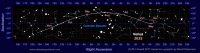 Star map showing the path of Venus through the zodiac during the 2025 morning apparition (Copyright Martin J Powell, 2017)